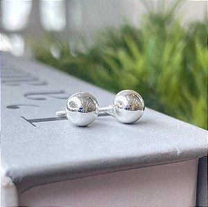 BR BOLA M 6MM Folheado a Prata 925