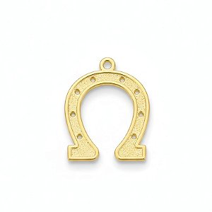 Pingente Ferradura Pequeno Folheado a Ouro 18K