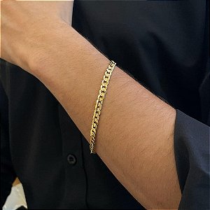 Pulseira Grumet 0.7mm Folheado a Ouro 18K