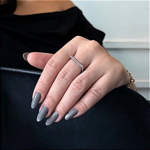 Anel Quadrado Fio Steel