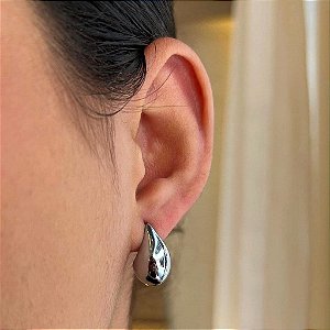 Brinco Gota Abaulada Steel