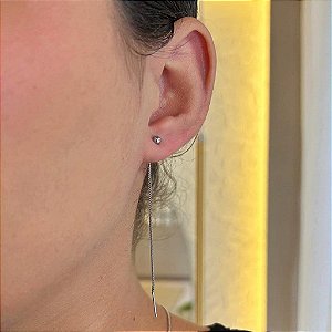 Brinco Earline Bolinha Steel