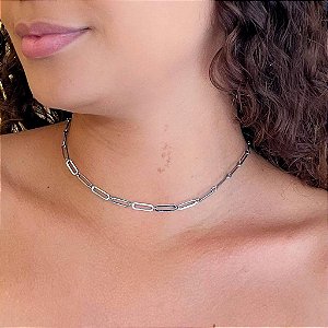Choker Elos Ovais Alongados Steel