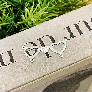 Pingente Canga Dupla G Folheado a Prata 925