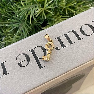 Pingente Chave Folheado a ouro 18K