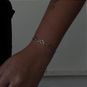 Pulseira Elos Redondos Lisos Steel