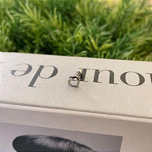 Piercing Coração Vazado Borda Lisa Steel