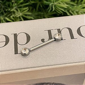 Piercing de Mamilo Ponto de Luz Plug Steel