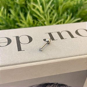 Piercing Ponto de Luz Zircônia 2mm Steel