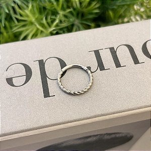 Piercing Argola Segmentada Torcida 12mm Steel