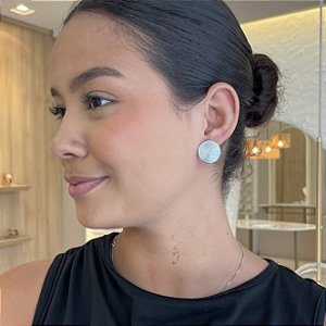 Brinco Redondo Detalhes Circulares Steel