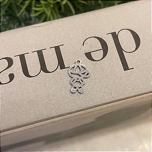 Pingente Menino Vazado Pequeno Liso Steel