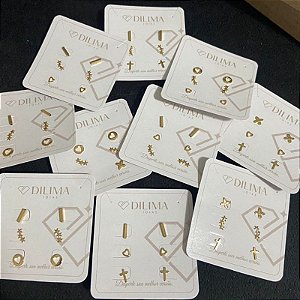 Trio Diversos Folheado a Ouro 18k