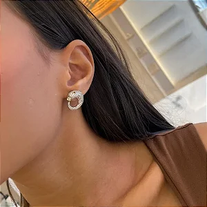 Brinco Puma Folheado a ouro 18K