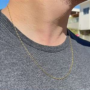 Colar Elo Cartier 60cm Folheado a ouro 18K