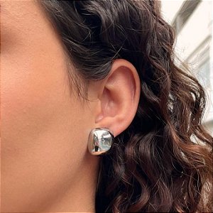 Brinco Quadrado Liso Steel