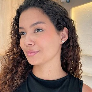 Brinco Perola Grande Steel