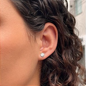 Brinco Redondo Trabalhado Pequeno Steel