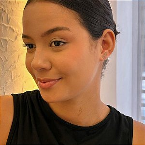 Brinco Borboleta Geométrico Recortado Steel