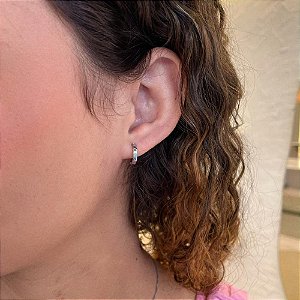 Brinco Argola Fio Liso Reto M Steel