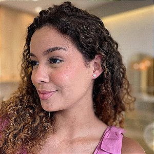 Brinco de Pérola Coração G Steel