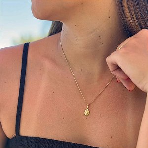 Pingente Face de Cristo Folheado a ouro 18K