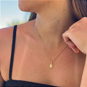 Pingente Face de Cristo Folheado a ouro 18K