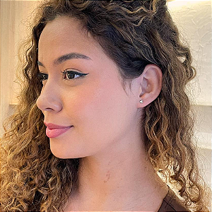 Brinco Coração Mini Desenhado Steel