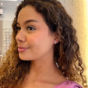 Brinco de Borboleta e Rastro Cravejado Steel