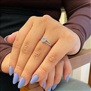 Anel Aro Liso e Duplo na Frente com Chuveiro Cristal Steel