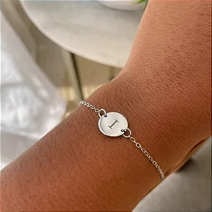 Pulseira Personalizada Moeda 2 Furos Steel