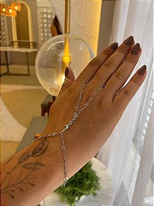 Hand Chain Corações Steel