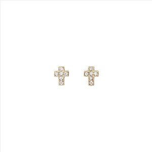 BRINCO CRUZ ZIRCONIAS CRISTAL