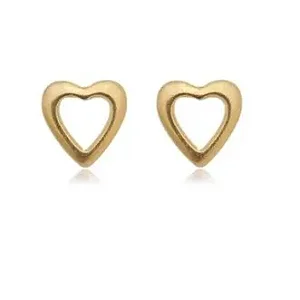 Brinco Coração Vazado M