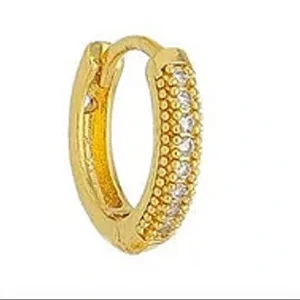 Piercing Argola 1 Fio Cravejada M