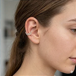 Piercing de Torção Fio Duplo Zircônias