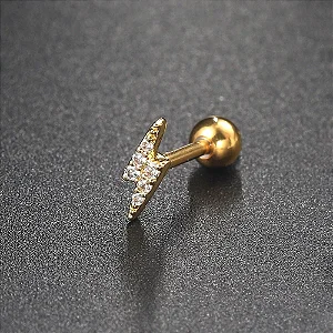 Piercing Raio Alongado Cravejado