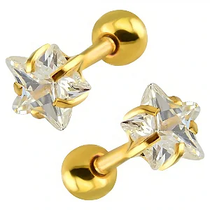 Piercing Zircônia Estrela 4mm