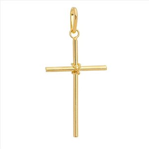 Pingente Cruz Amarrada 3cm