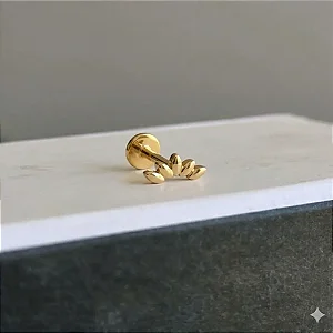 Piercing Meia Flor Navetes Tarraxa Baby