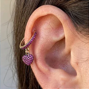 BR PIERCING ARGOLA CORACAO AZUL