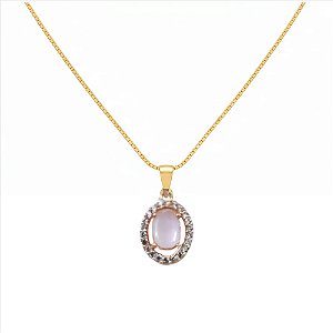 CD OVAL ROSA BORDA RODIO