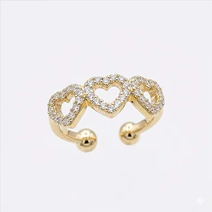 PIERCING PRESSAO CORACOES VAZ