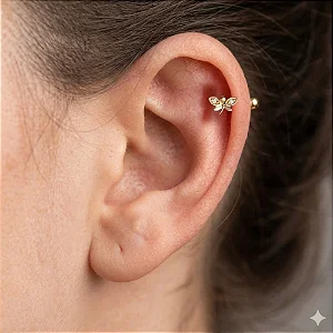 Piercing Libélula Zircônias Asas