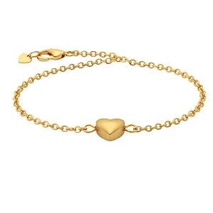 Pulseira 3 Corações Abaulados