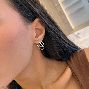 Duo Argola Fio Tubo Hexagono