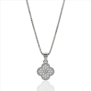 Colar Trevo Cravejado