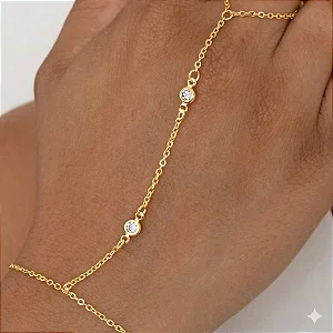 Handchain Correntinha e Dois Pontos de Luz