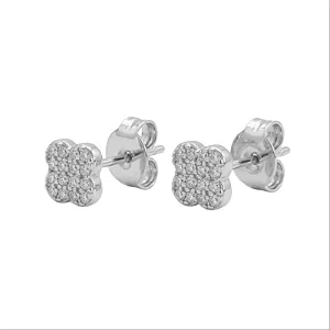 Brinco Trevinho Cravejado Cristal