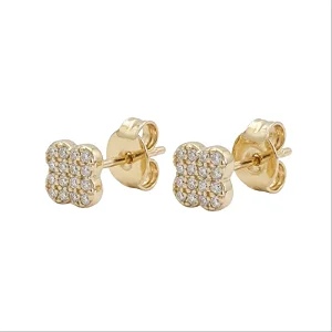 Brinco Trevinho Cravejado Cristal